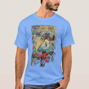 Transformers Vintage Faded Autobot Killer Comic Bo T-Shirt