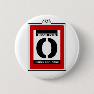 transfusion pack 6 cm round badge