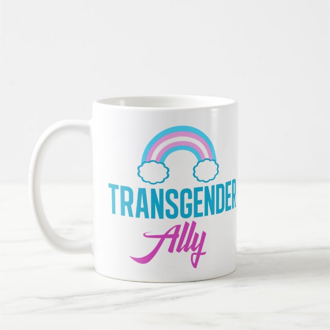 Transgender Ally Coffee Mug (Left)
