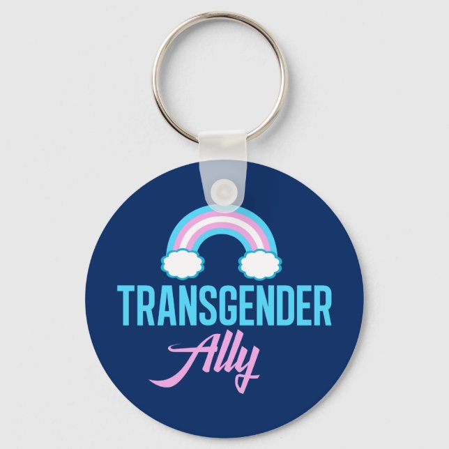Transgender Ally Key Ring (Front)