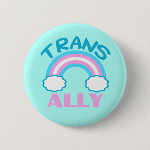 Transgender Ally Teal 6 Cm Round Badge