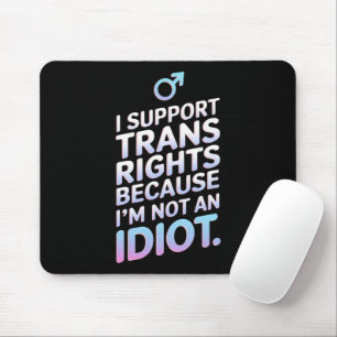 Transgender Ally Trans Pride Flag Support Mouse Mat