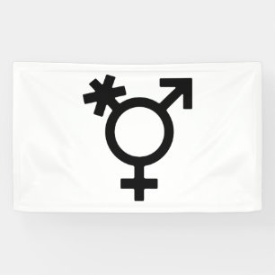Transgender Alternative Gender Symbol Banner