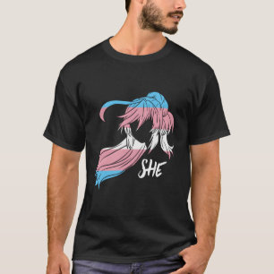 Transgender Anime - Transwoman Lgbt Trans Flag Pri T-Shirt