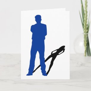 transgender announcement: shadow silhouettes card