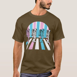 Transgender Astronaut LGBT-Q Space-man Moon Trans  T-Shirt