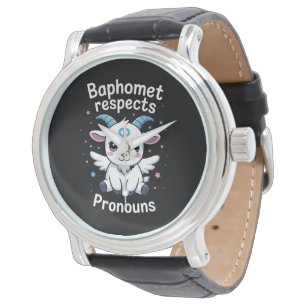 Transgender Baphomet Respects Pronouns Trans Pride Watch
