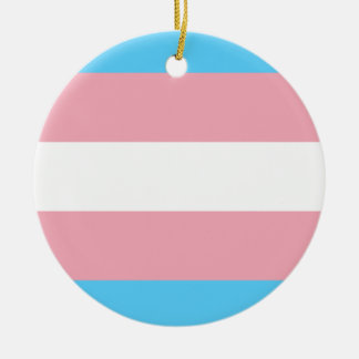 Transgender Ceramic Circle Ornament