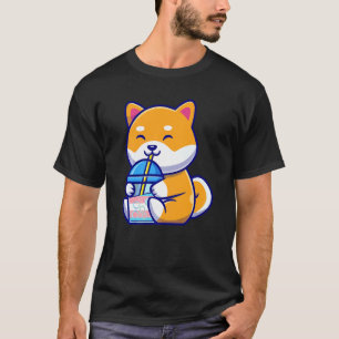 Transgender Corgi Bubble Tea Transgender Corgi Bub T-Shirt