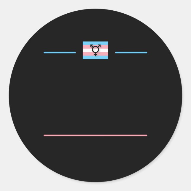 Transgender Day Of Remembrance Trans Lgbtq Queer N Classic Round Sticker (Front)
