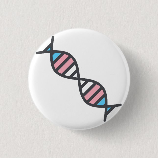 Transgender DNA Pride Flag 3 Cm Round Badge (Front)
