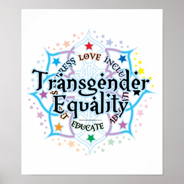 Transgender Equality Lotus Poster (Front)