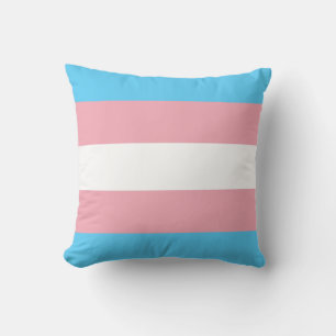 Transgender Flag 16 x 16  Throw Pillow