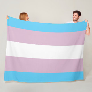Transgender Flag Fleece Blankets