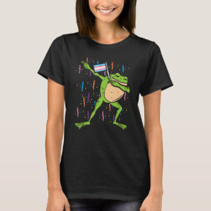 Transgender Flag Frog Dab Lgbt Trans Pride Stuff A T-Shirt