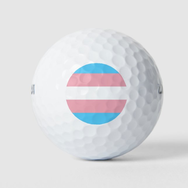Transgender Flag Golf Balls (Front)