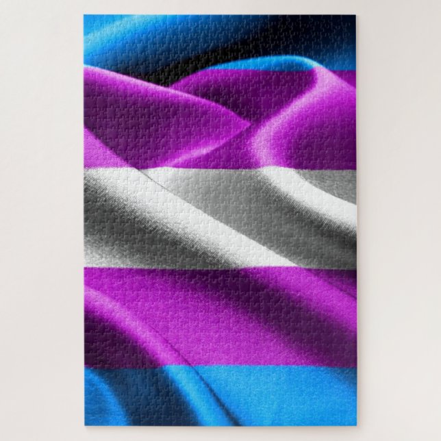 Transgender Flag Jigsaw Puzzle (Vertical)