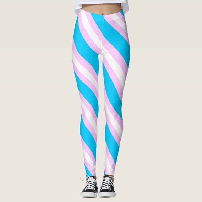 Transgender flag leggings (Front)