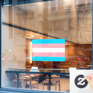 Transgender Flag LGBTQIA+ Flag Window Cling