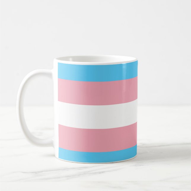 Transgender flag mug (Left)