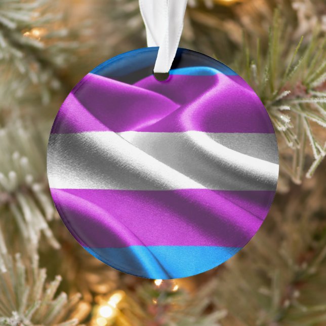 Transgender Flag Ornament (Tree)