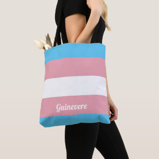 Transgender Flag | Personalised Tote Bag