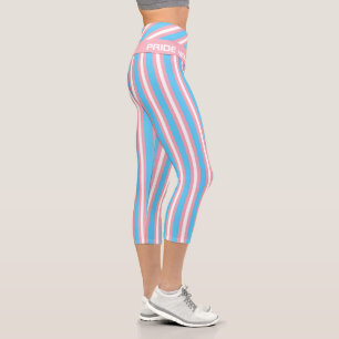 Transgender Flag & Pride community /gender flag Capri Leggings