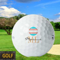 Transgender Flag & Pride golfing monogrammed / LGB