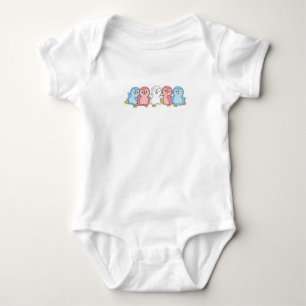 Transgender Flag Pride Lgbtq Cute Penguin Baby Bodysuit