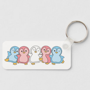 Transgender Flag Pride Lgbtq Cute Penguin Keychain