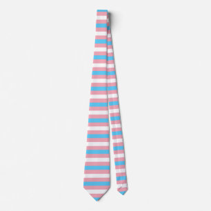 Transgender Flag Striped Pride Tie