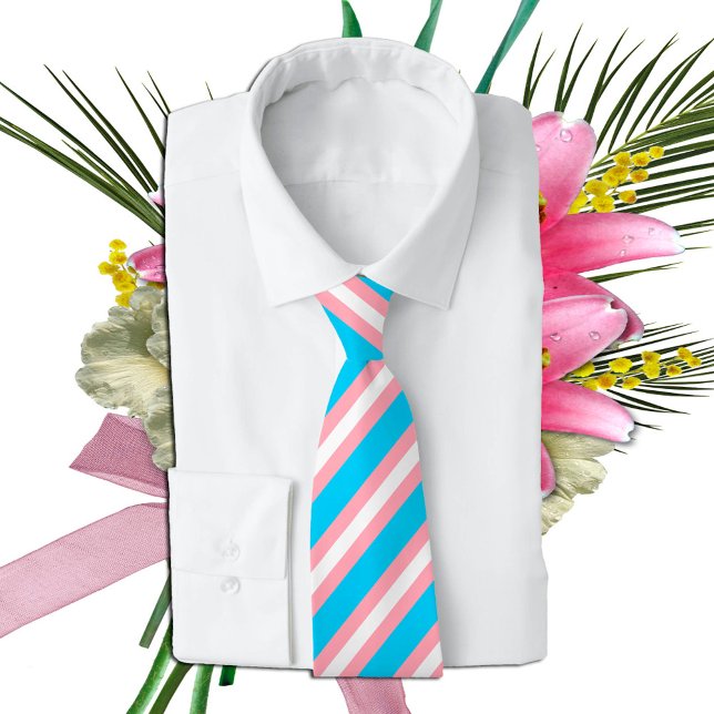 Transgender Flag Stripes & Pride community Tie (Creator Uploaded)