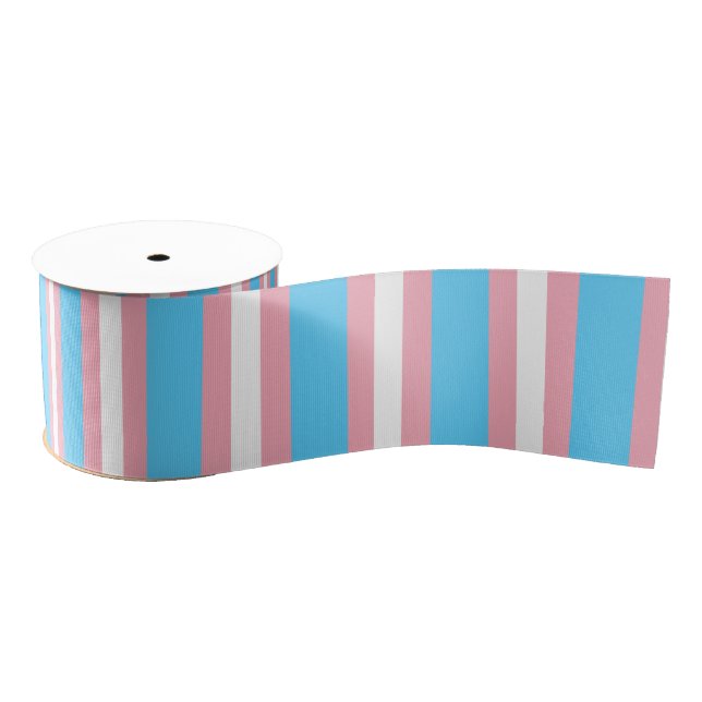 transgender flag trans lgbt lgbtq gay lesbian homo grosgrain ribbon (Spool)