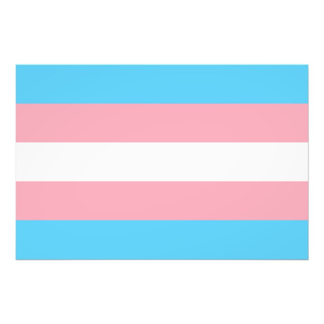 transgender flag trans lgbt lgbtq gay lesbian homo photo print (Front)