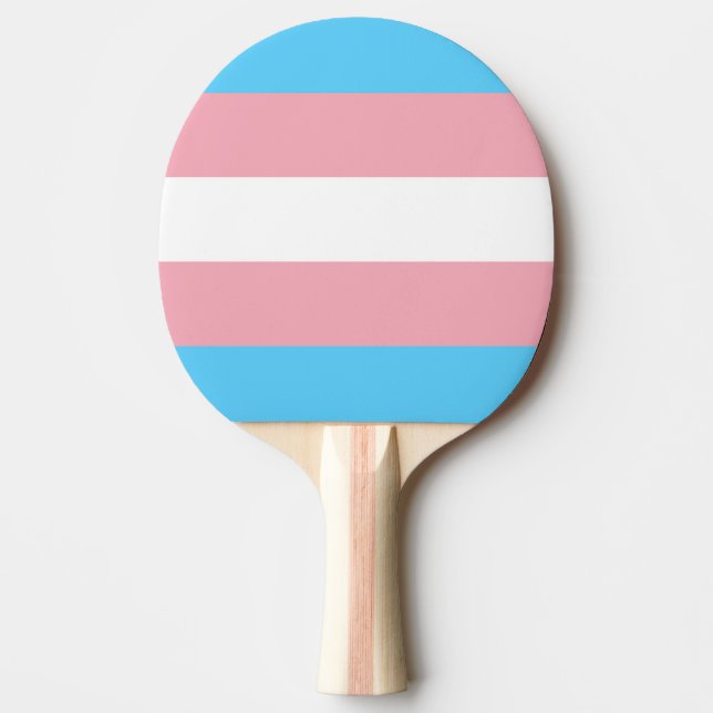 transgender flag trans lgbt lgbtq gay lesbian homo ping pong paddle (Front)