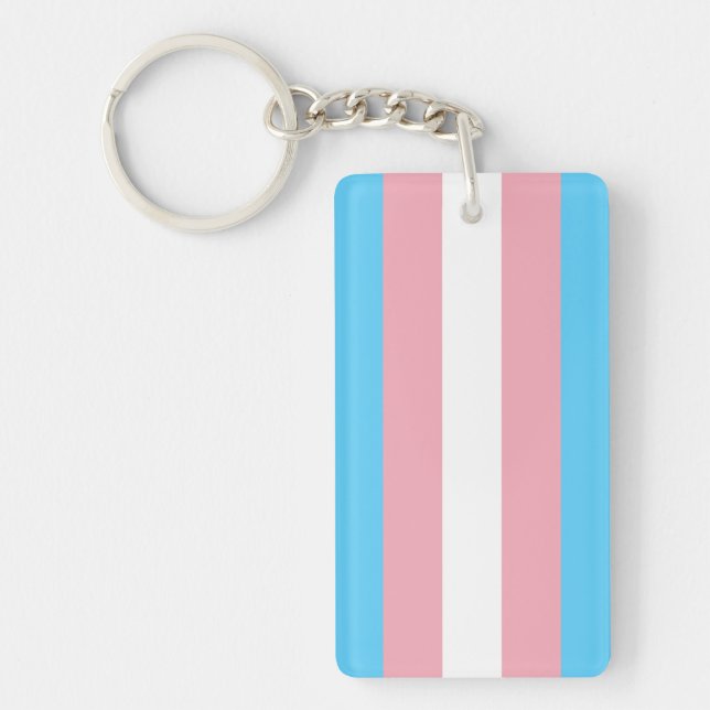 Transgender flag trans pride LGBT symbol gay homos Key Ring (Front)