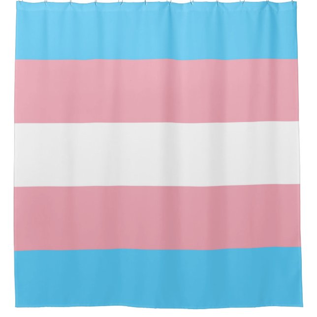 Transgender flag trans pride LGBT symbol gay homos Shower Curtain (Front)