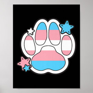 Transgender Furry Paw Lgbtq Month Gay Rights Pride Poster