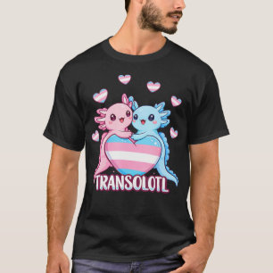 Transgender Happy Axolotl Lgbtq Trans Pride T-Shirt