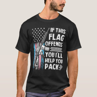 Transgender If This Flag Offends You AR-15 Gun Rig T-Shirt