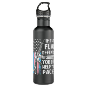 Transgender If This Flag Offends You Trans Rainbow 710 Ml Water Bottle