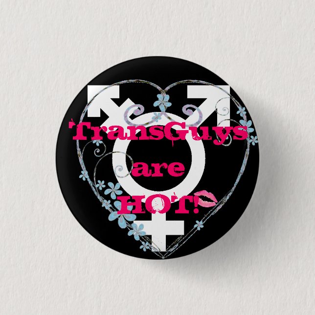 Transgender Love FTM 3 Cm Round Badge (Front)