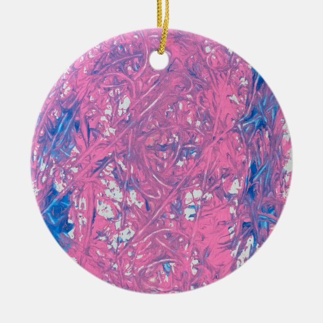 Transgender Marble Artwork Ceramic Tree Decoration (Front)