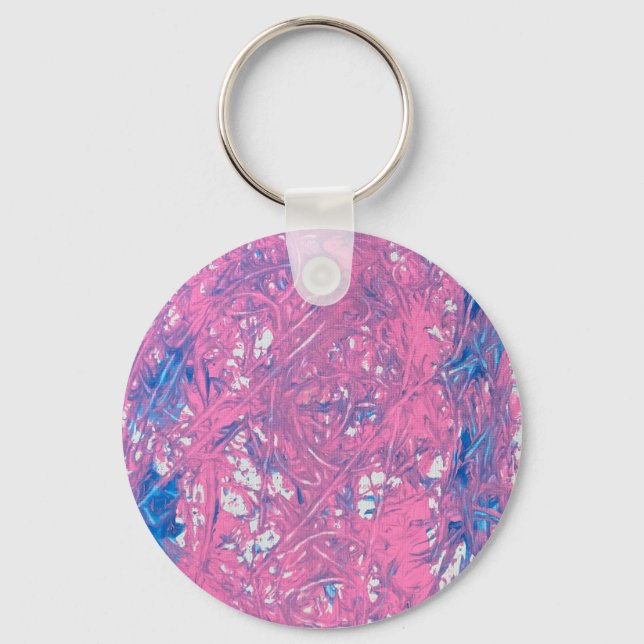 Transgender Marble Artwork Key Ring (Front)
