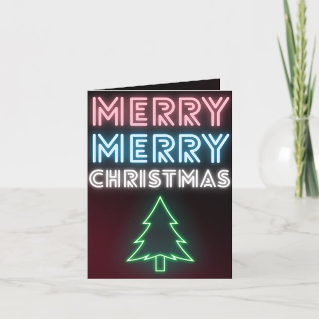 Transgender Men's Merry Christmas Card (Front)