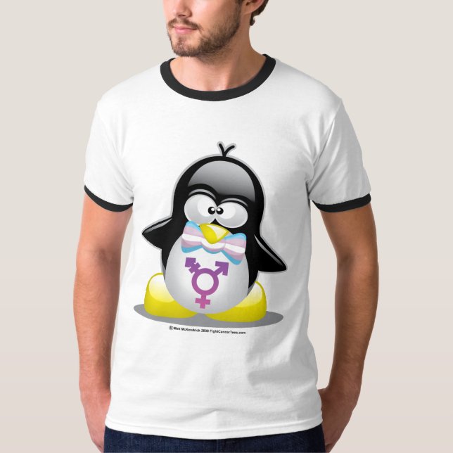 Transgender Penguin T-Shirt (Front)