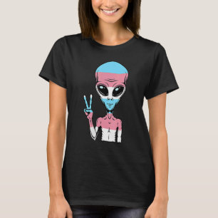 Transgender People Trans Alien Pride Lgbtq Suppo T-Shirt
