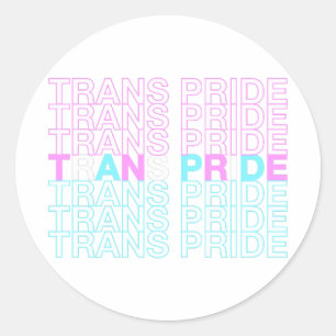 Transgender Pride Classic Round Sticker