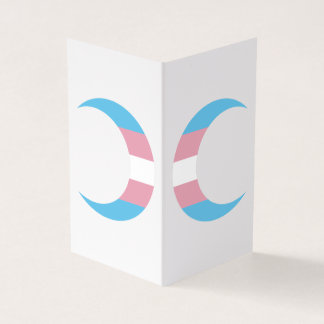 Transgender Pride Crescent Moons Greeting Card