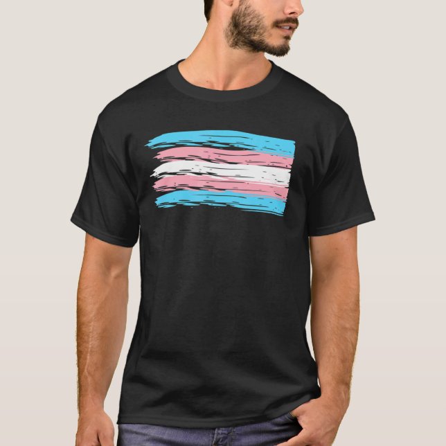 Transgender Pride Csd Flag T-Shirt (Front)
